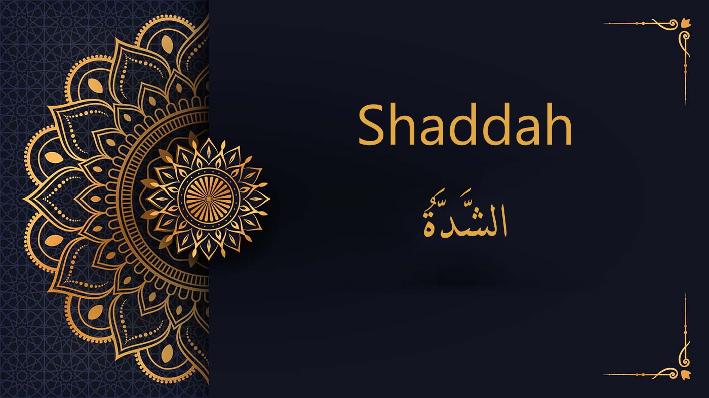 the shaddah in Arabic