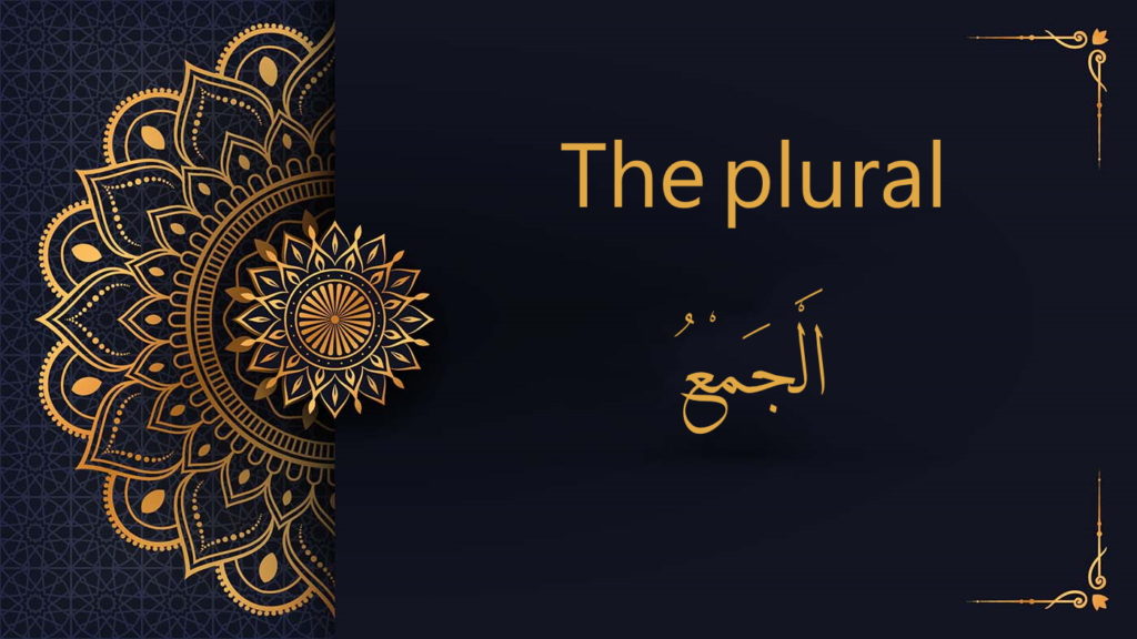 The plural in arabic