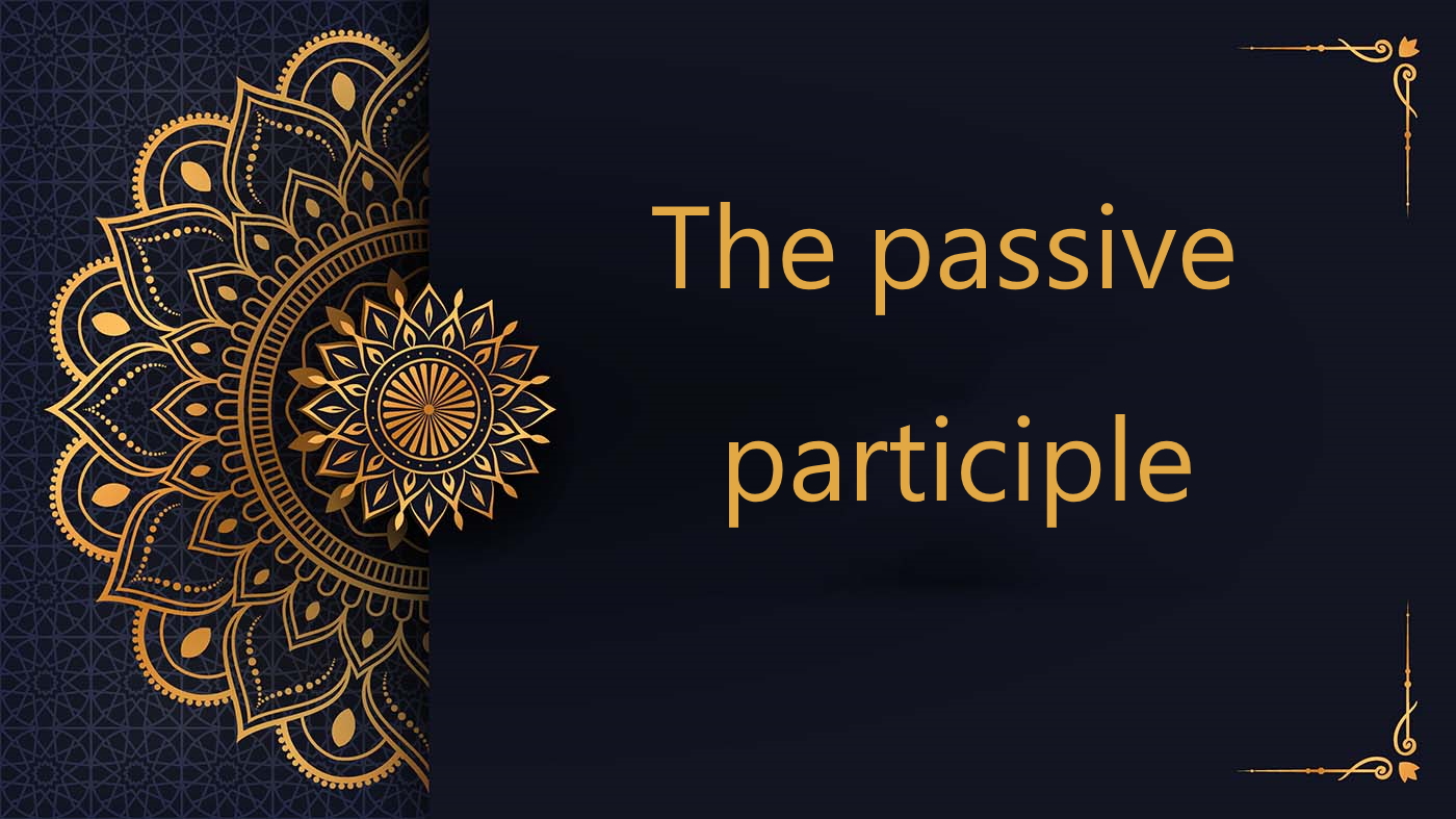 the passive participle in Arabic | free arabic courses