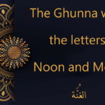 The Ghunna with the letters Noon and Meen
